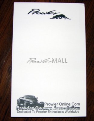 (image for) Prowler Notepad